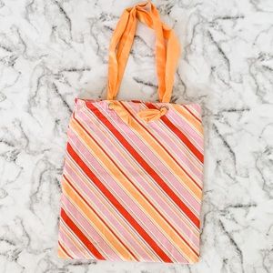 Stripe tote bag